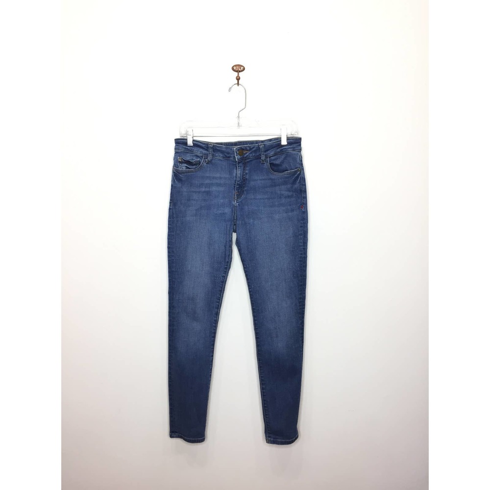 Warp + Weft JFK New York City Skinny Frayed Ankle Denim Jeans Womens 28x29